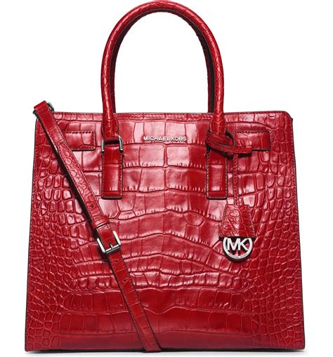 michael kors dillon croc bag|MICHAEL KORS Dillon Croc Leather NS Tote Shoulder Bag in .